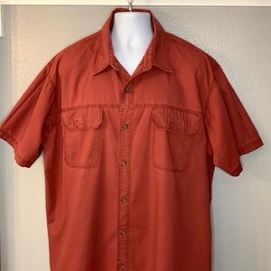 Red Head Brand Co. Red Short Sleeve Button Down Shirt